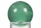 Polished Green Fluorite Sphere - China #319772-1
